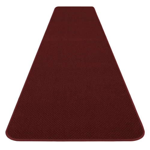 Ebern Designs SkidResistant Carpet Runner Burgundy Red Many Other